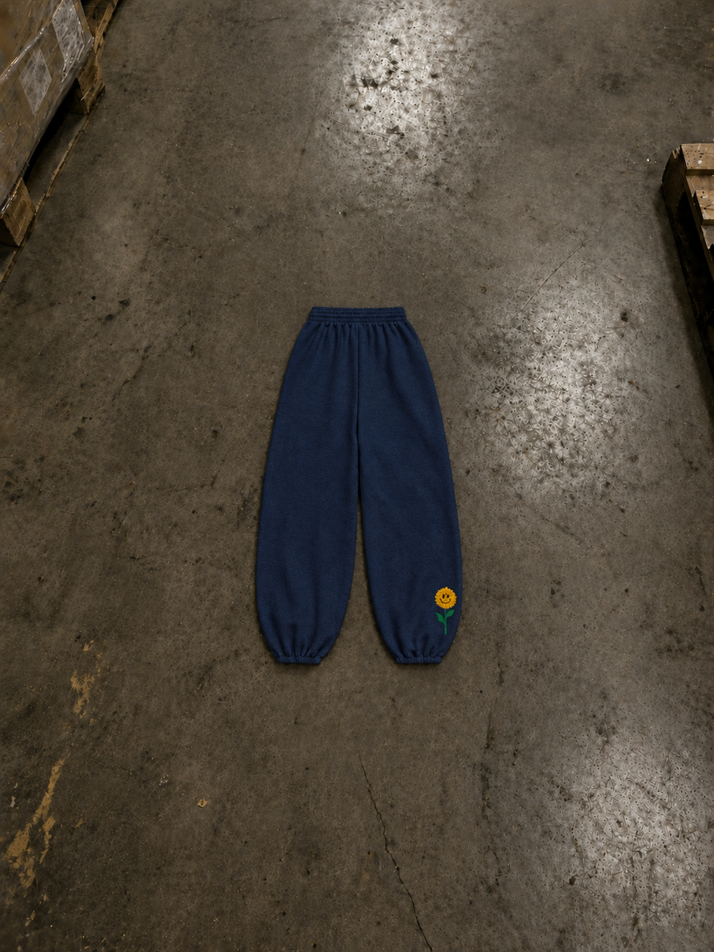 Navy Tulips Sweats