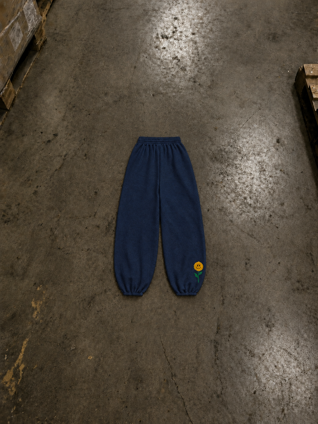 Navy Tulips Sweats